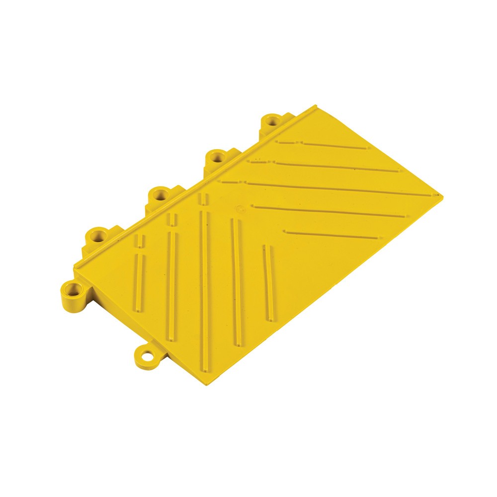 N° de l'image du produit 5 : Pièce de bordure pour système enfichable de plaque de sol, avec élément d’emboîtement, l x P 152 x 305 mm, jaune