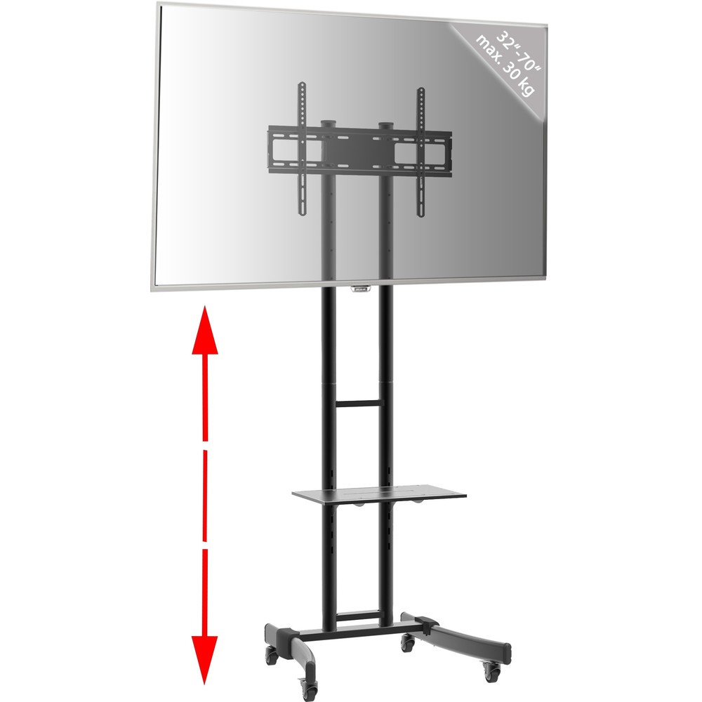 N° de l'image du produit 4 : Pied TV VCM B-MS 190 réglable en hauteur, noir