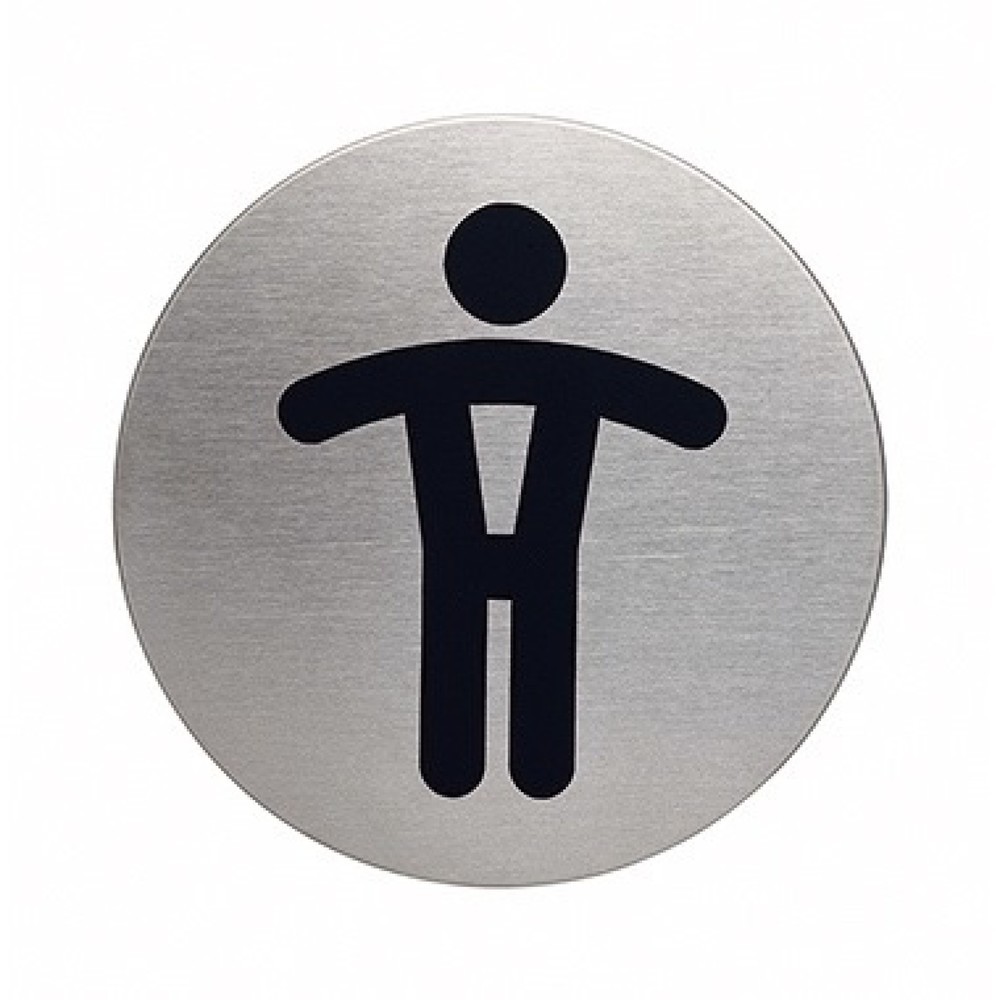 Produktabbildung Nr. 1: DURABLE Piktogramm PICTO 490523 WC Herren metallic silber