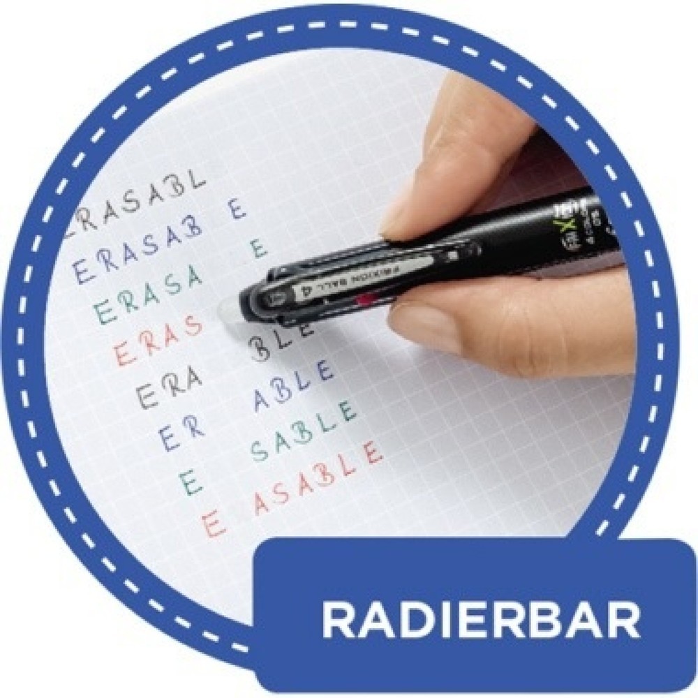 Produktabbildung Nr. 3: PILOT Mehrfarbkugelschreiber FriXion 2268001 4Farben sw