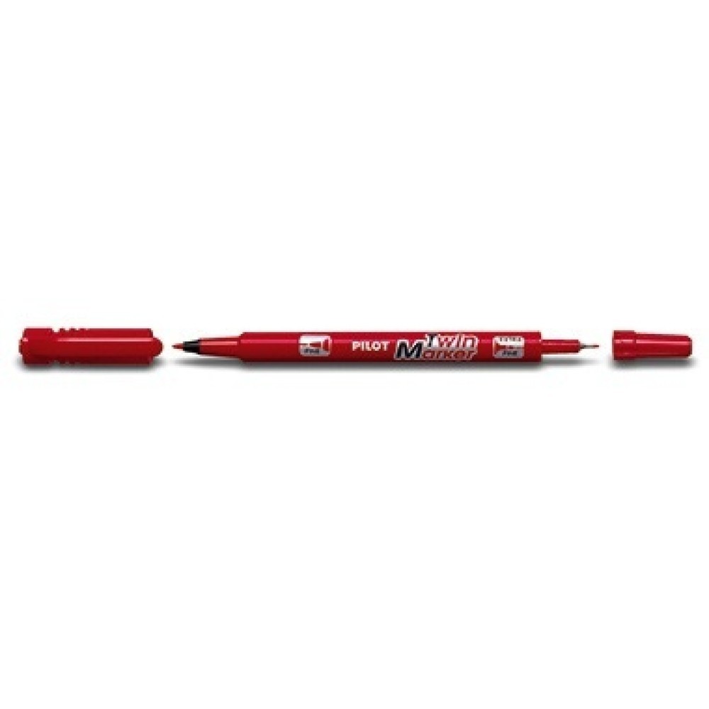Produktabbildung: PILOT Marker Twin-Marker BEGREEN SCA-TM-BG-R 4045702 rot