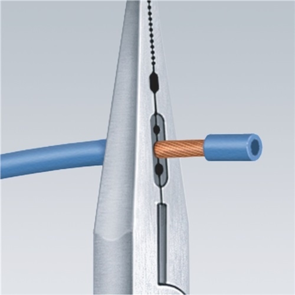 N° de l'image du produit 3 : Pince à câbler longueur 160 mm 0,5-0,75/1,5/2,5 mm² poli revêt. en plastique KNI