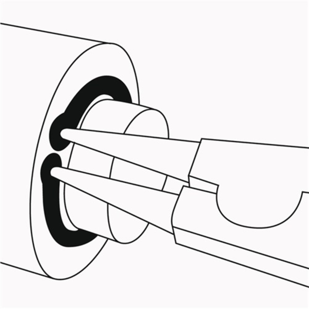 N° de l'image du produit 2 : Pince pour circlips extérieurs A 11 pour D. d’arbre 10-25 mm coudé à 90 degr. po
