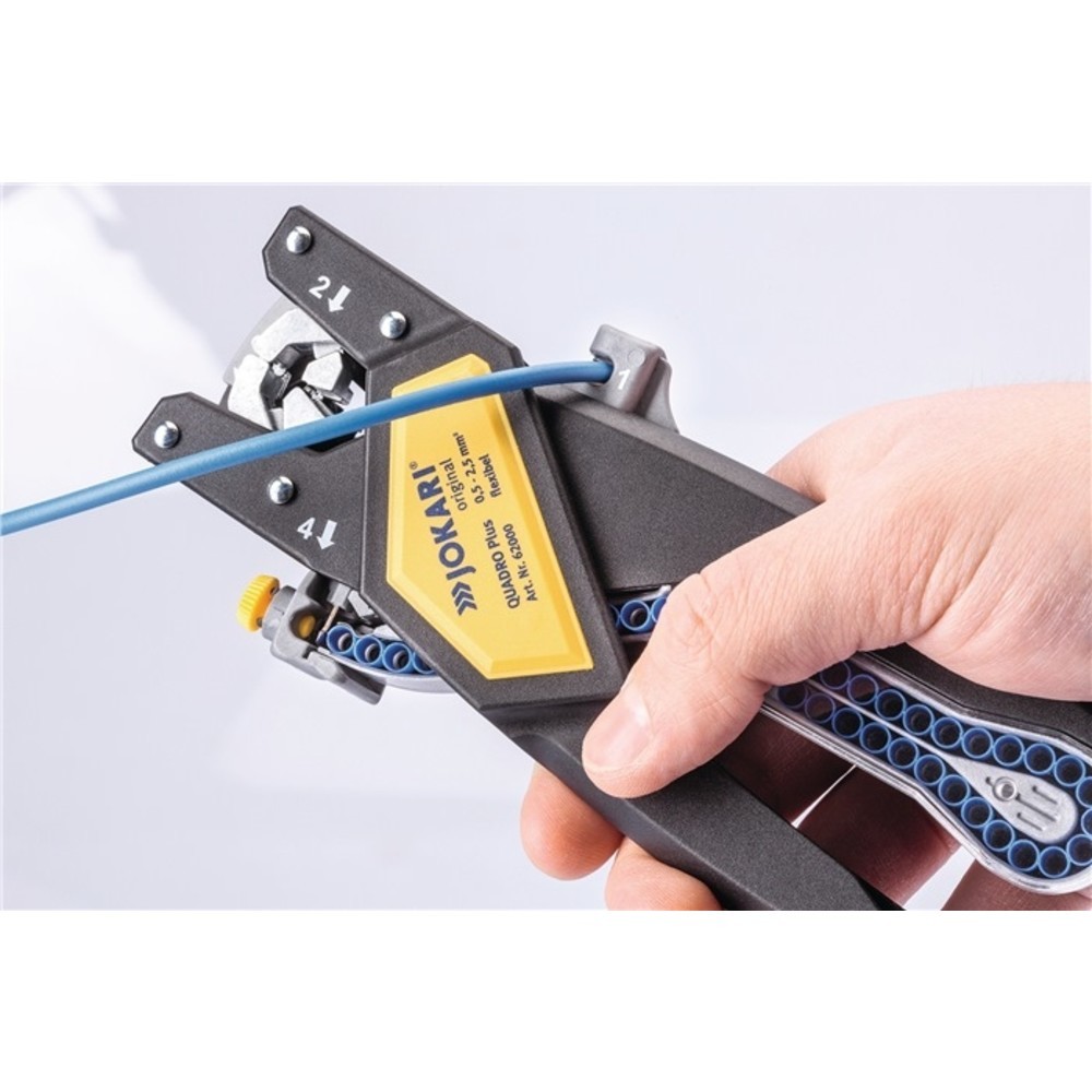 N° de l'image du produit 3 : Pince à dénuder automatique QUADRO Plus longueur 259 mm 0,5-2,5 mm² JOKARI