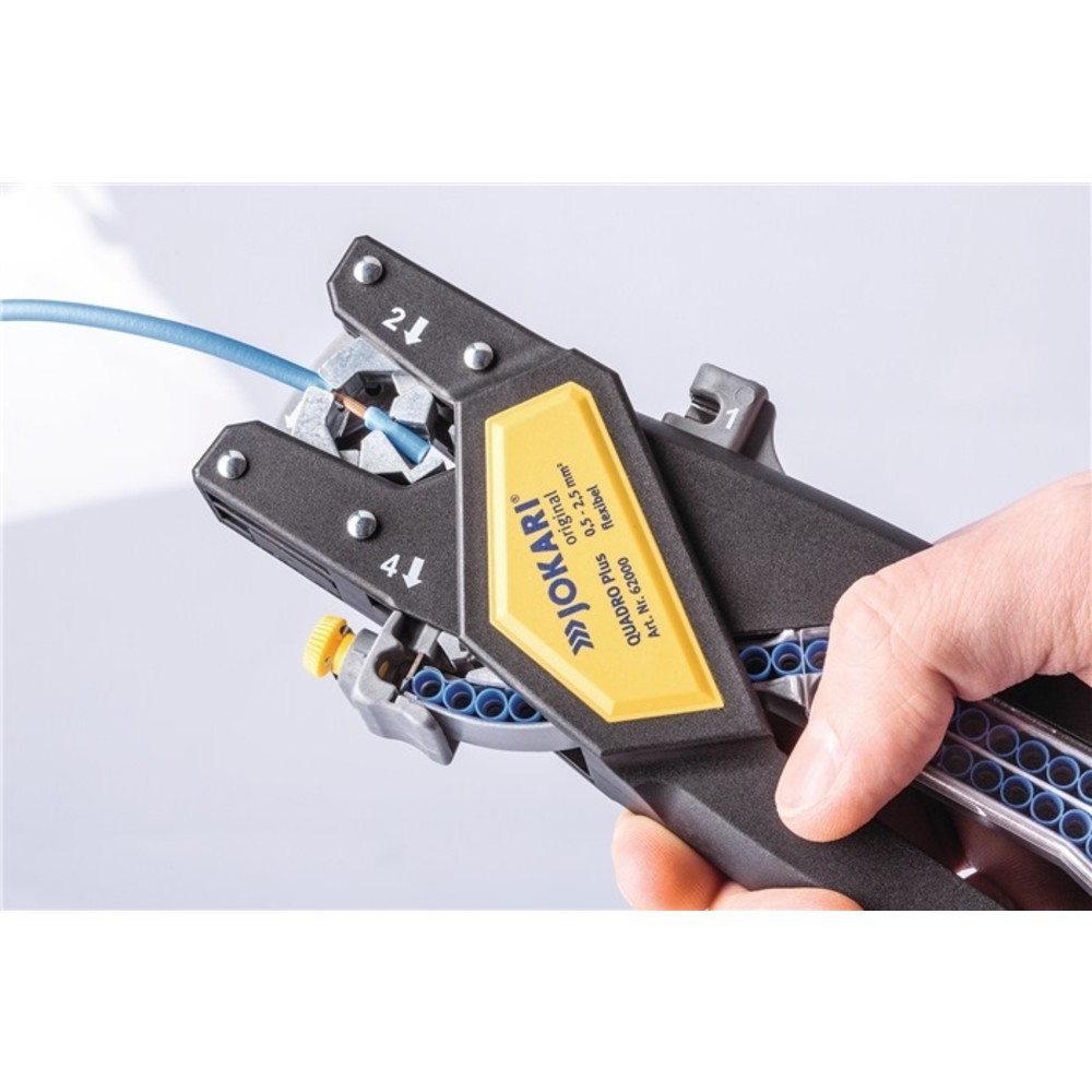 N° de l'image du produit 4 : Pince à dénuder automatique QUADRO Plus longueur 259 mm 0,5-2,5 mm² JOKARI