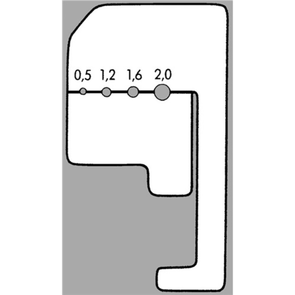 N° de l'image du produit 3 : Pince à dénuder longueur 180 mm laqué en noir revêt. en plastique avec ressort d