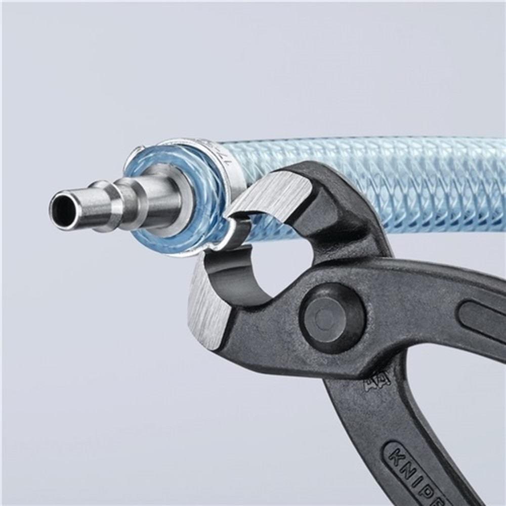 N° de l'image du produit 4 : Pince pour tuyaux souples longueur totale 220 mm tête noire atramentée revêt. pl