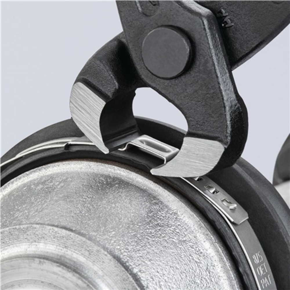 N° de l'image du produit 5 : Pince pour tuyaux souples longueur totale 220 mm tête noire atramentée revêt. pl