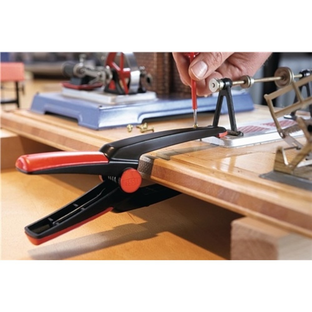 N° de l'image du produit 2 : Presse à ressort Clippix XCL envergure maxi. 70 mm plastique col de cygne 110 mm