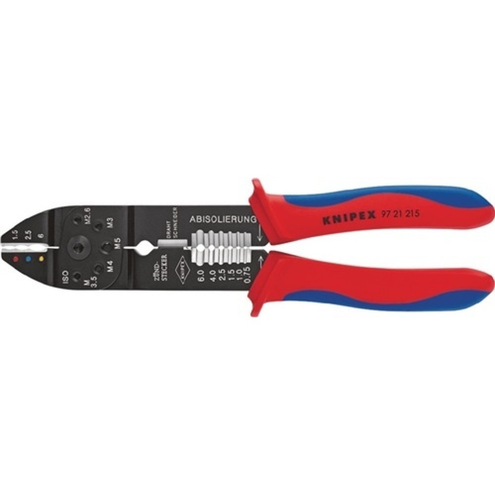 N° de l'image du produit 1 : Pince à sertir longueur 230 mm 0,5-6 (AWG 20-10) mm² KNIPEX