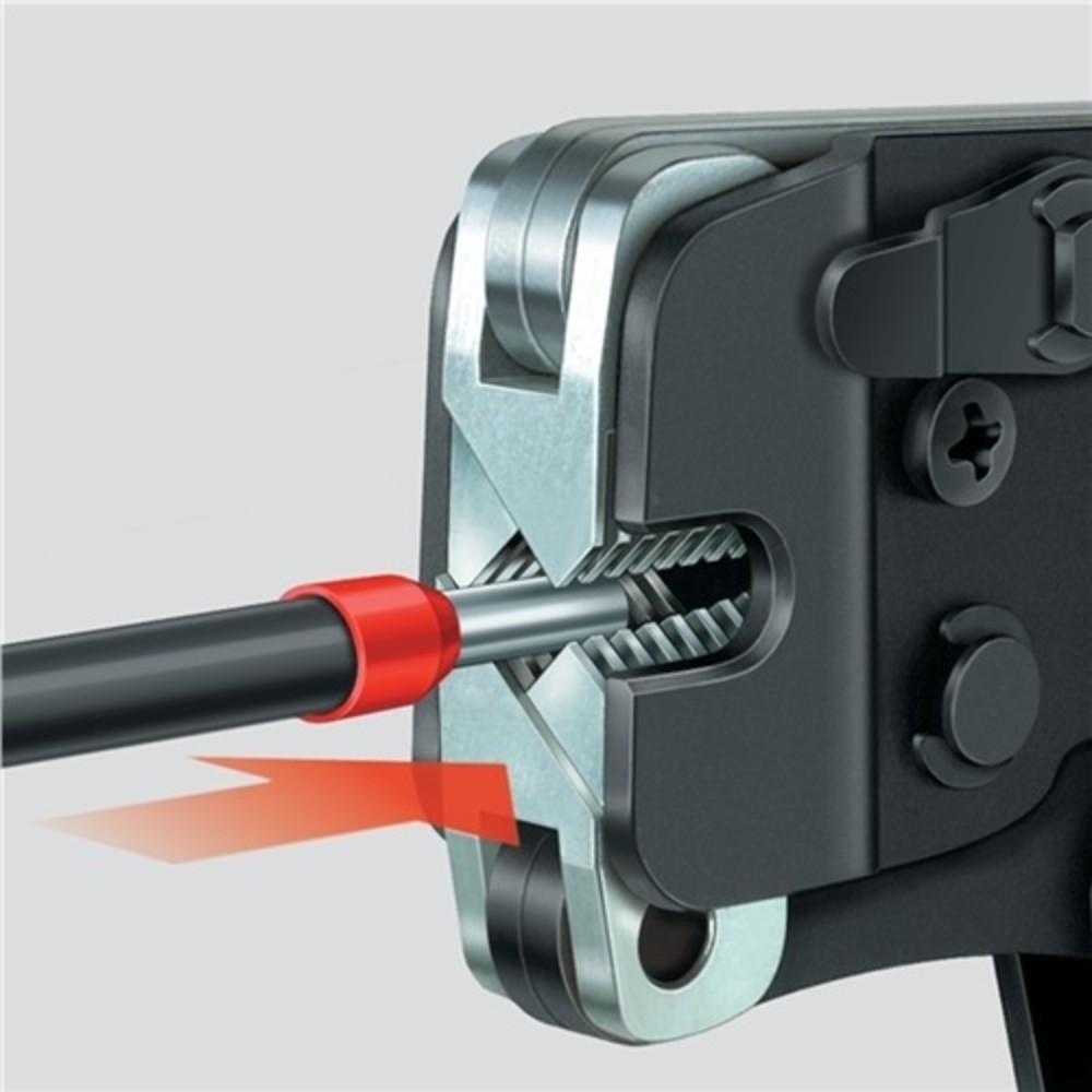 N° de l'image du produit 6 : Pince à sertir longueur totale 190 mm 0,08-10,0 (AWG 28-7) mm² bruni gaines mult