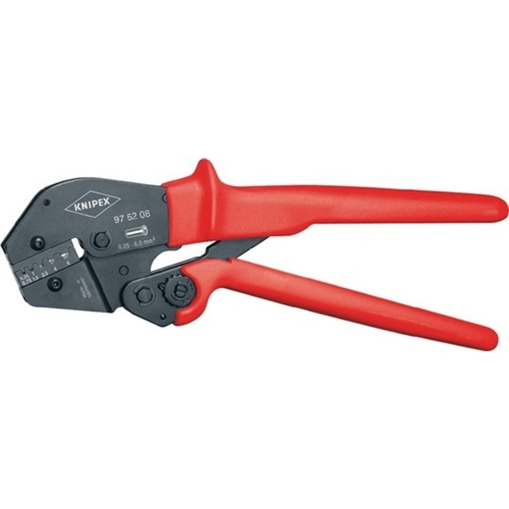 N° de l'image du produit 1 : Pince à sertir longueur 250 mm 10/16/25 (AWG 7/5/3) mm² KNIPEX