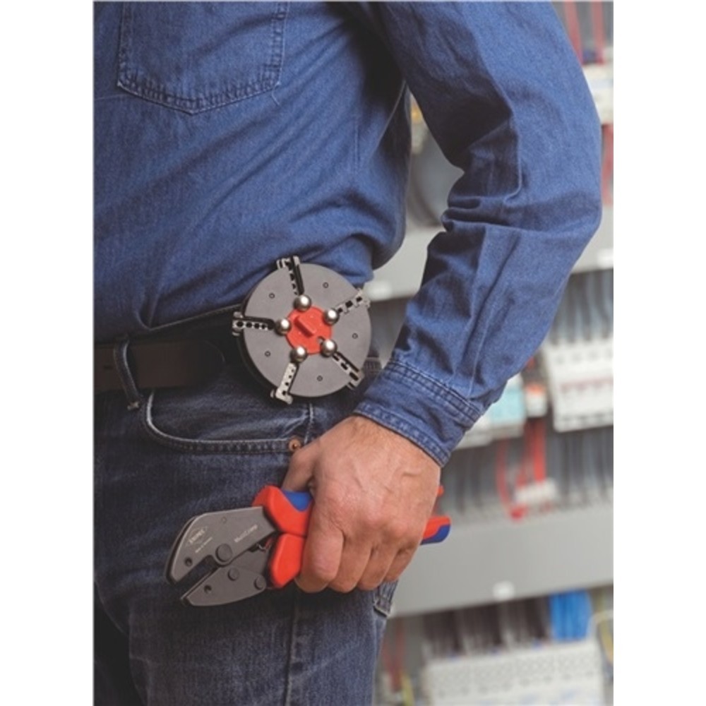 N° de l'image du produit 6 : Pince à sertir MultiCrimp® longueur 250 mm 3 embouts de rechange KNIPEX