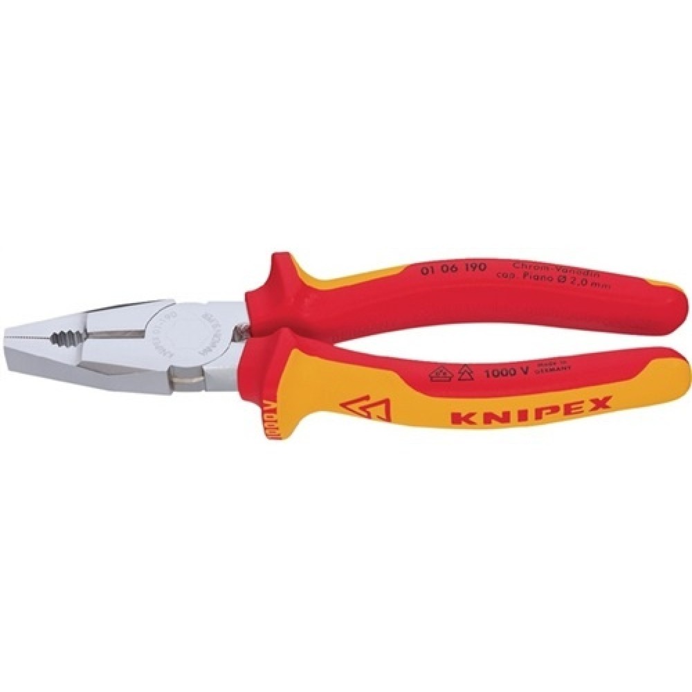 Illustration du produit: Pince universelle longueur 160 mm chromé gaines multicomposant VDE KNIPEX