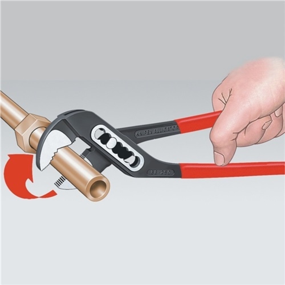 N° de l'image du produit 2 : Pince multiprises Alligator® longueur 180 mm envergure 36 mm poli revêtement en