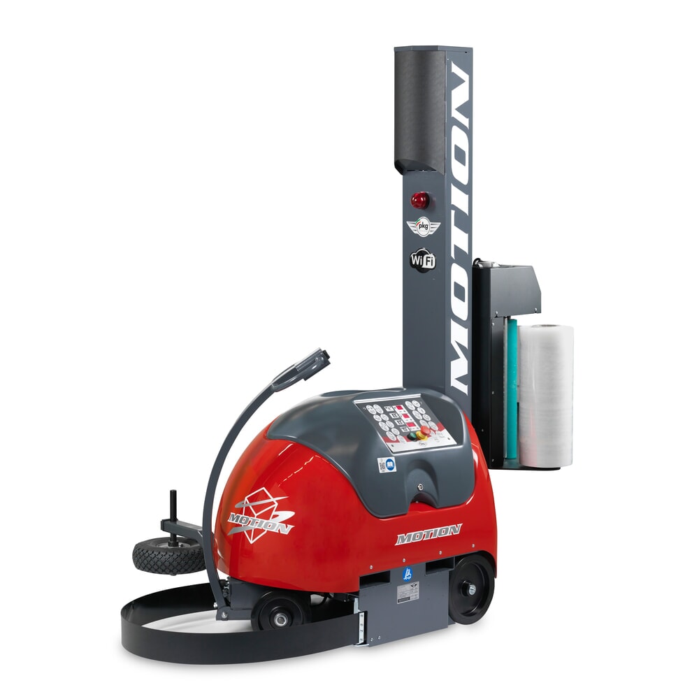 Produktabbildung: PKG mobiler Stretchroboter Motion, batteriebetrieben, mechanische Bremse