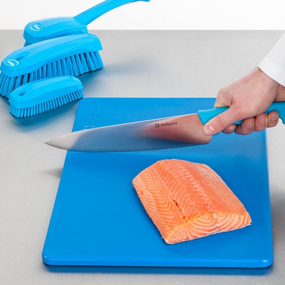 N° de l'image du produit 3 : Planche à découper Stalgast, HACCP, couleur bleue, 450 x 300 x 13 mm (lxPxH)
