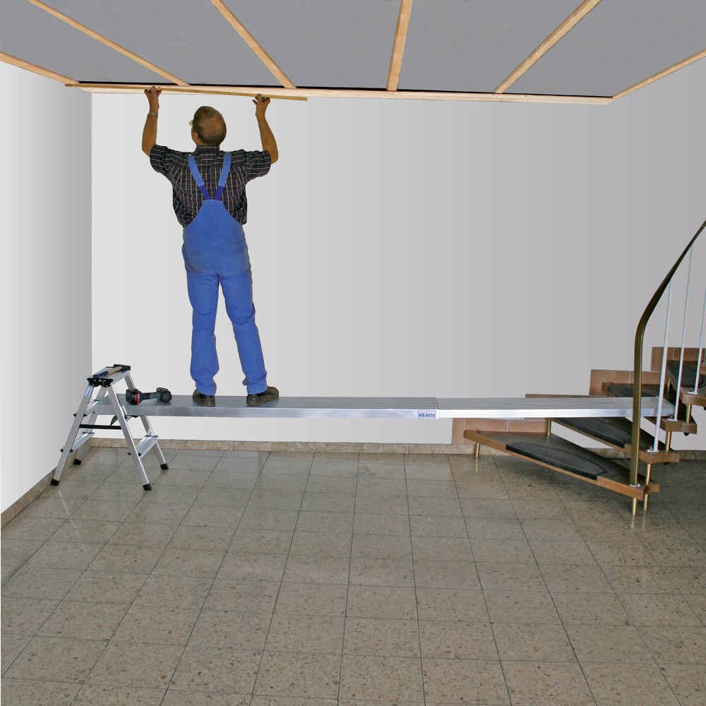 N° de l'image du produit 2 : Planche télescopique KRAUSE® avec revêtement antidérapant, longueur 2,04- 2,98 m
