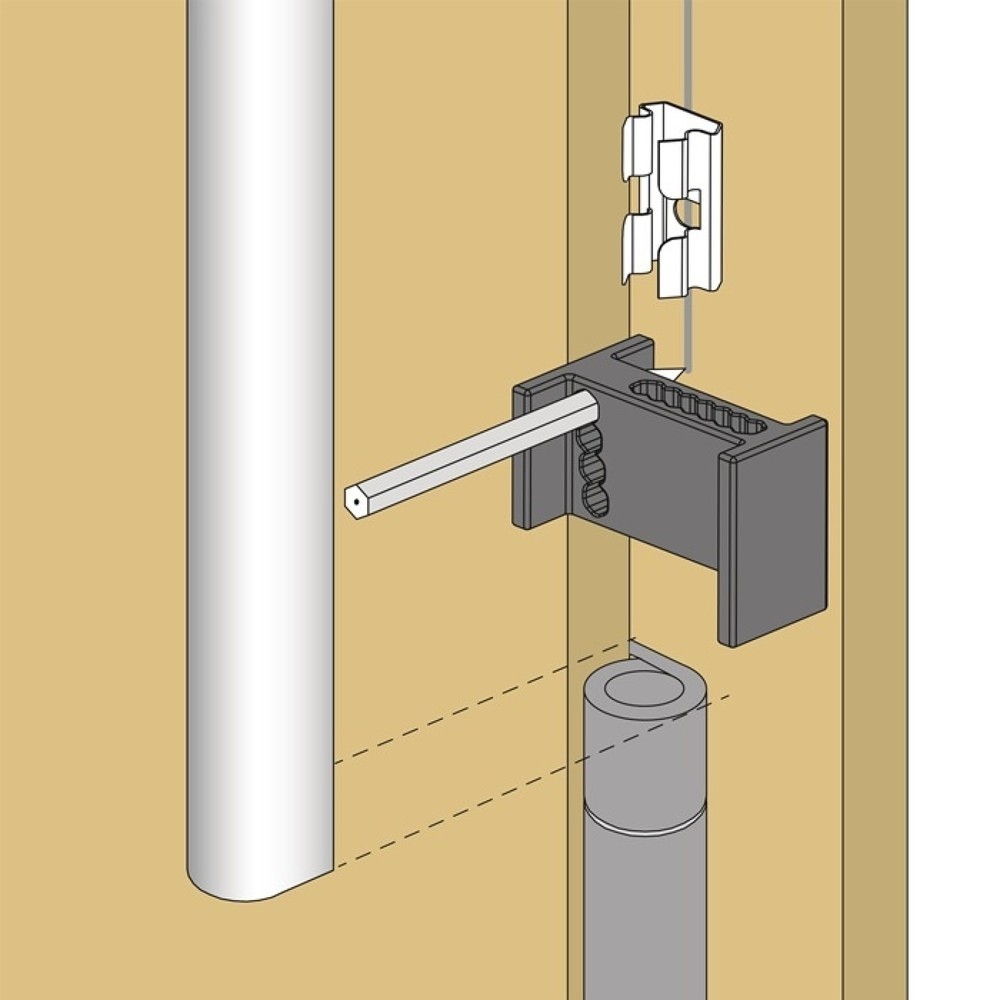 Produktabbildung Nr. 2: PLANET Anreisshilfe, Material Kunststoff, schwarz zu FSR 6000 / 7000