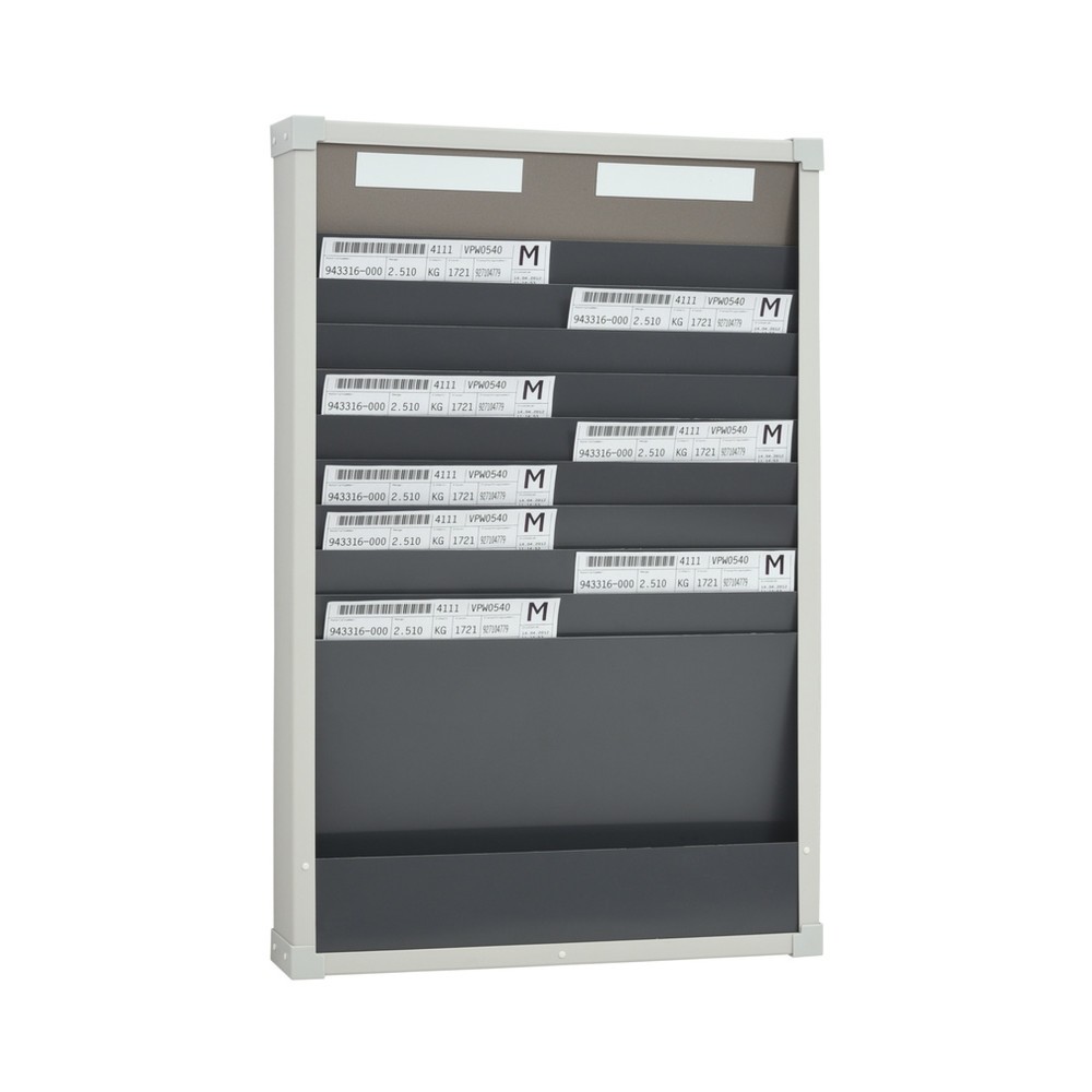 Obrázek produktu: Panel plánovače s kartami, 2 řady, 10 přihrádek, V×Š 750 × 490 mm