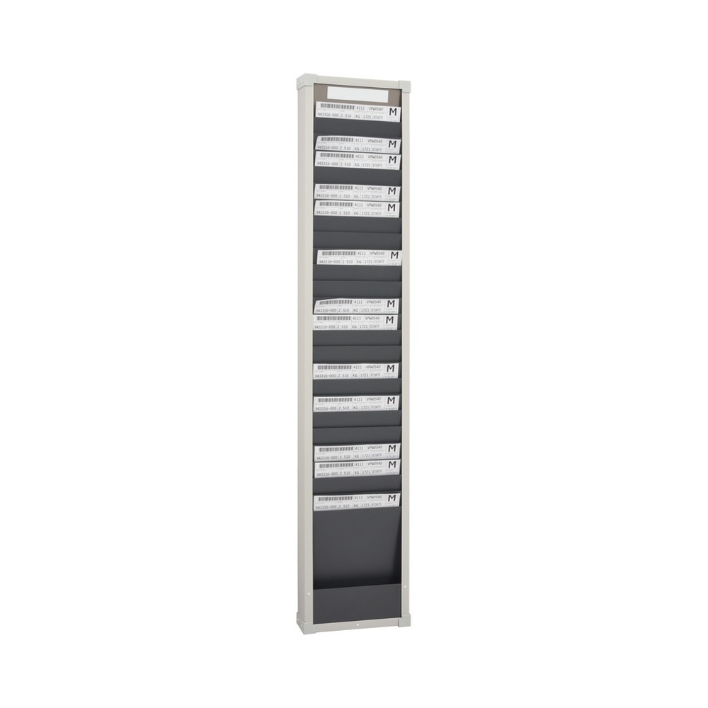 Obrázek produktu: Panel plánovače s kartami, 1 řada, 25 přihrádek, V×Š 1 350 × 260 mm