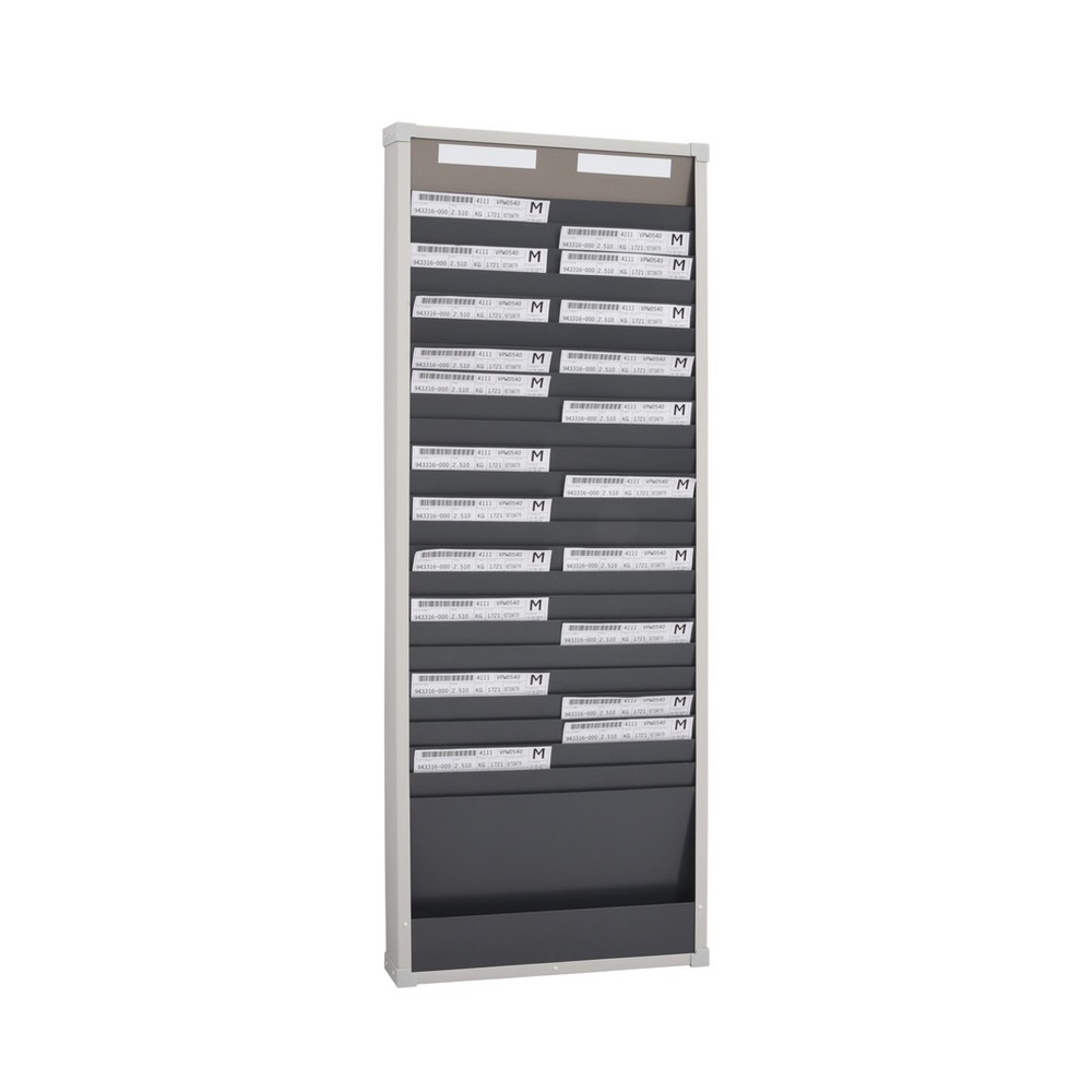 Obrázek produktu: Panel plánovače s kartami, 2 řady, 25 přihrádek, V×Š 1 350 × 490 mm