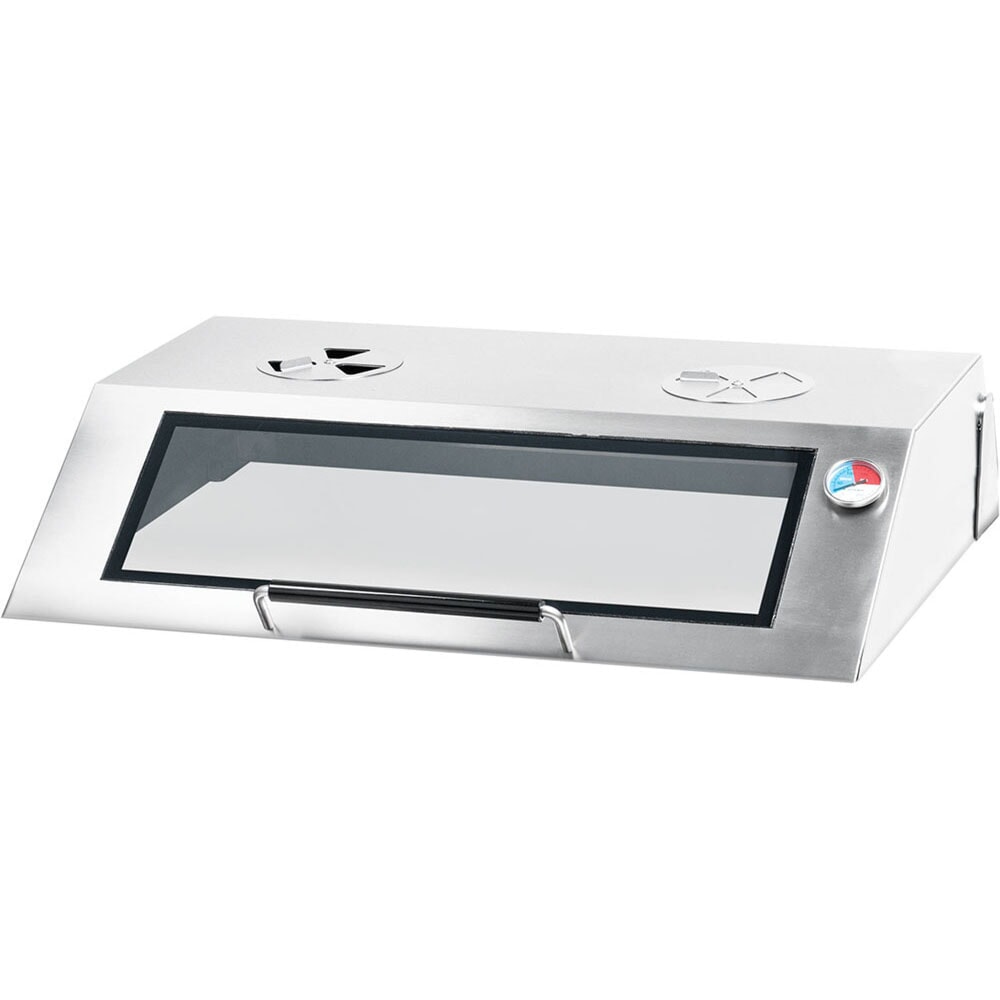 N° de l'image du produit 3 : Plaque à griller électrique Stalgast à poser avec couvercle, 800 x 700 mm, surface de cuisson ½ lisse / ½ rainurée, Série 700 ND
