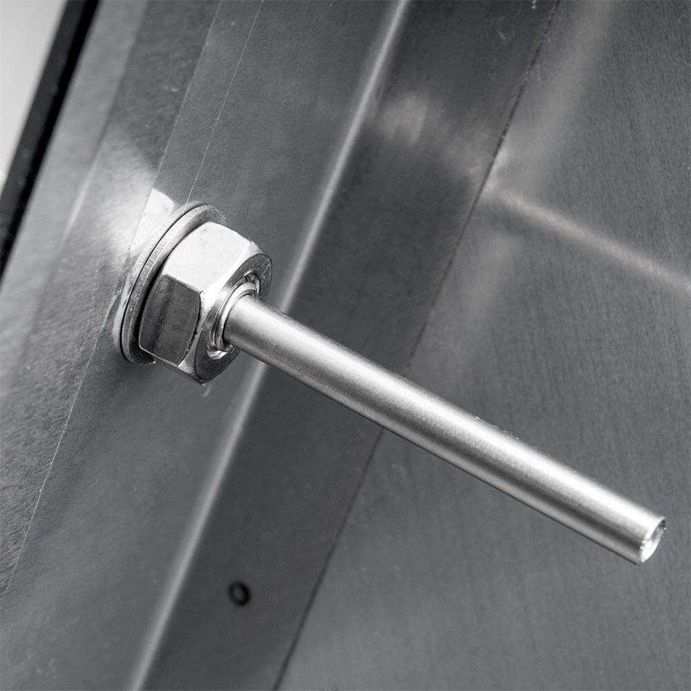 N° de l'image du produit 5 : Plaque à griller électrique Stalgast à poser avec couvercle, 800 x 700 mm, surface de cuisson ½ lisse / ½ rainurée, Série 700 ND