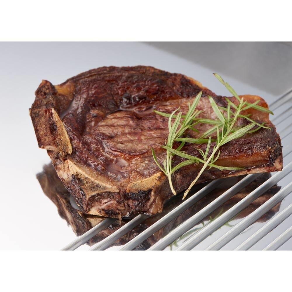 N° de l'image du produit 4 : Plaque de cuisson CATERINA Stalgast, 720 x 460 x 240 mm, 2/3 lisse et 1/3 rainurée, 3,5 kW 230 V
