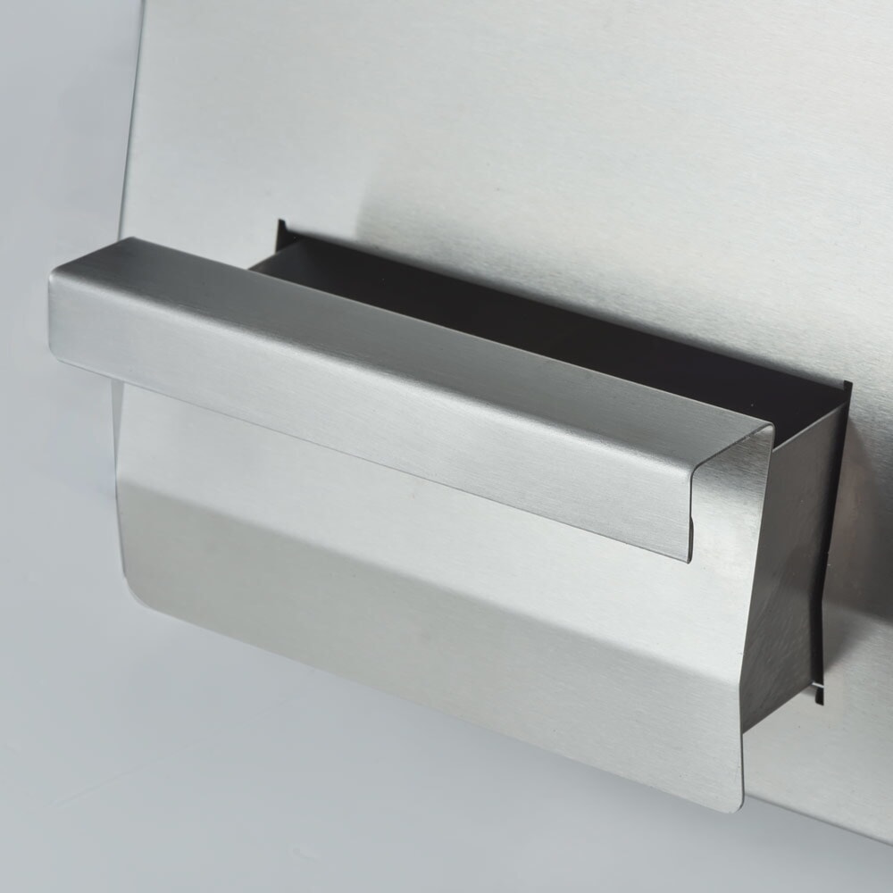 N° de l'image du produit 3 : Plaque de cuisson électrique chromée Stalgast à poser, 800 x 700 mm, surface de cuisson ½ lisse / ½ rainurée, Série 700 ND