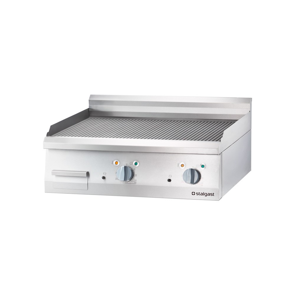 Illustration du produit: Plaque de cuisson électrique Stalgast à poser, 800 x 700 mm, surface de cuisson rainurée, Série 700 ND