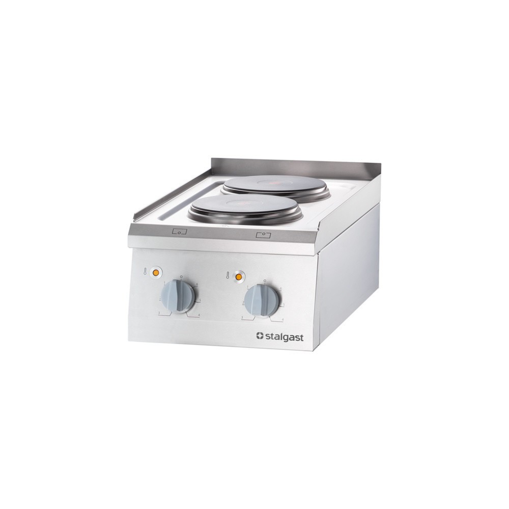 Illustration du produit: Plaque de cuisson électrique Stalgast à poser avec 2 plaques, Série 700 ND