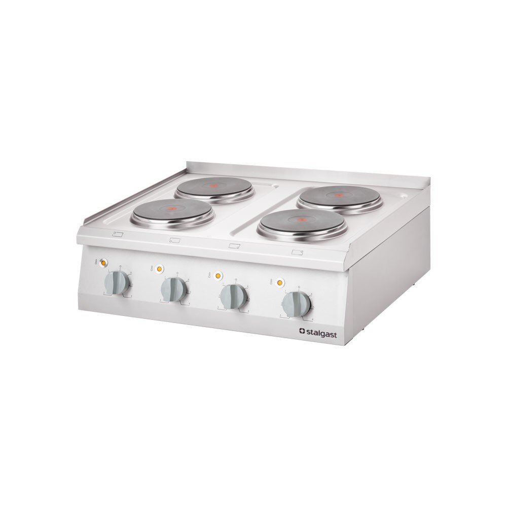 Illustration du produit: Plaque de cuisson électrique Stalgast à poser avec 4 plaques, Série 700 ND