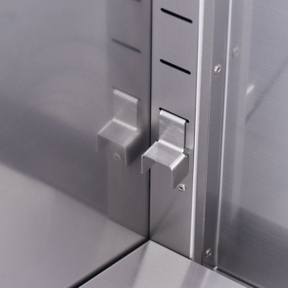 N° de l'image du produit 2 : Plaque de cuisson électrique Stalgast à poser avec couvercle, 800 x 700 mm, surface de cuisson rainurée, Série 700 ND