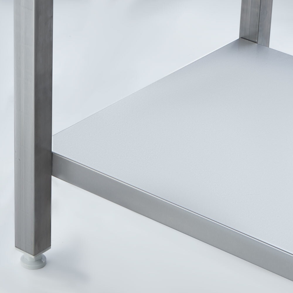 N° de l'image du produit 5 : Plaque de cuisson électrique Stalgast à poser - ½ lisse / ½ rainurée, base ouverte, 800 x 700 x 850 mm (L x P x H)