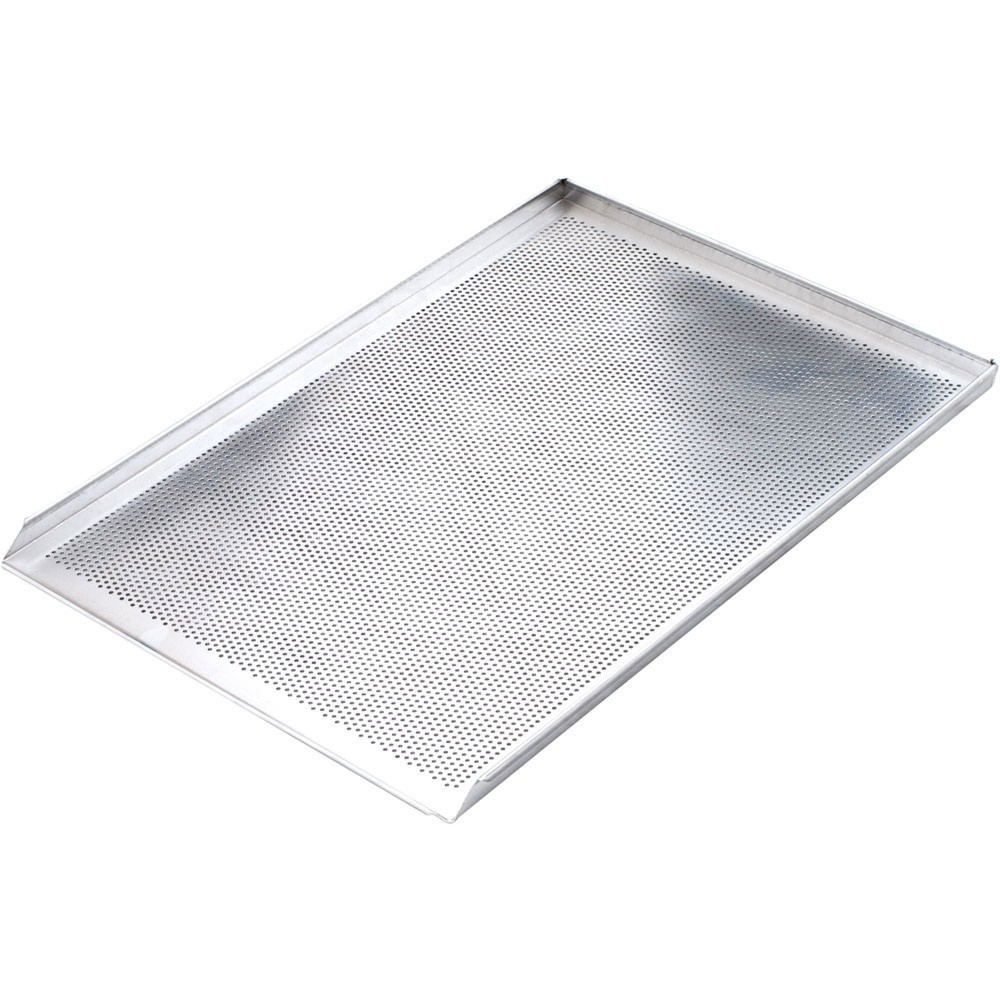 Illustration du produit: Plaque de cuisson Stalgast en aluminium, perforée épaisseur 1,5 mm, 600 x 400 mm