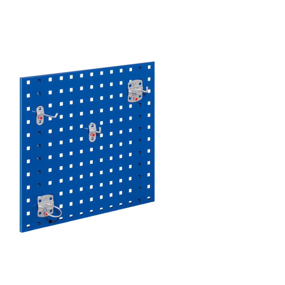N° de l'image du produit 2 : Plaque perforée, Hxl 450 x 500 mm, bleu gentiane