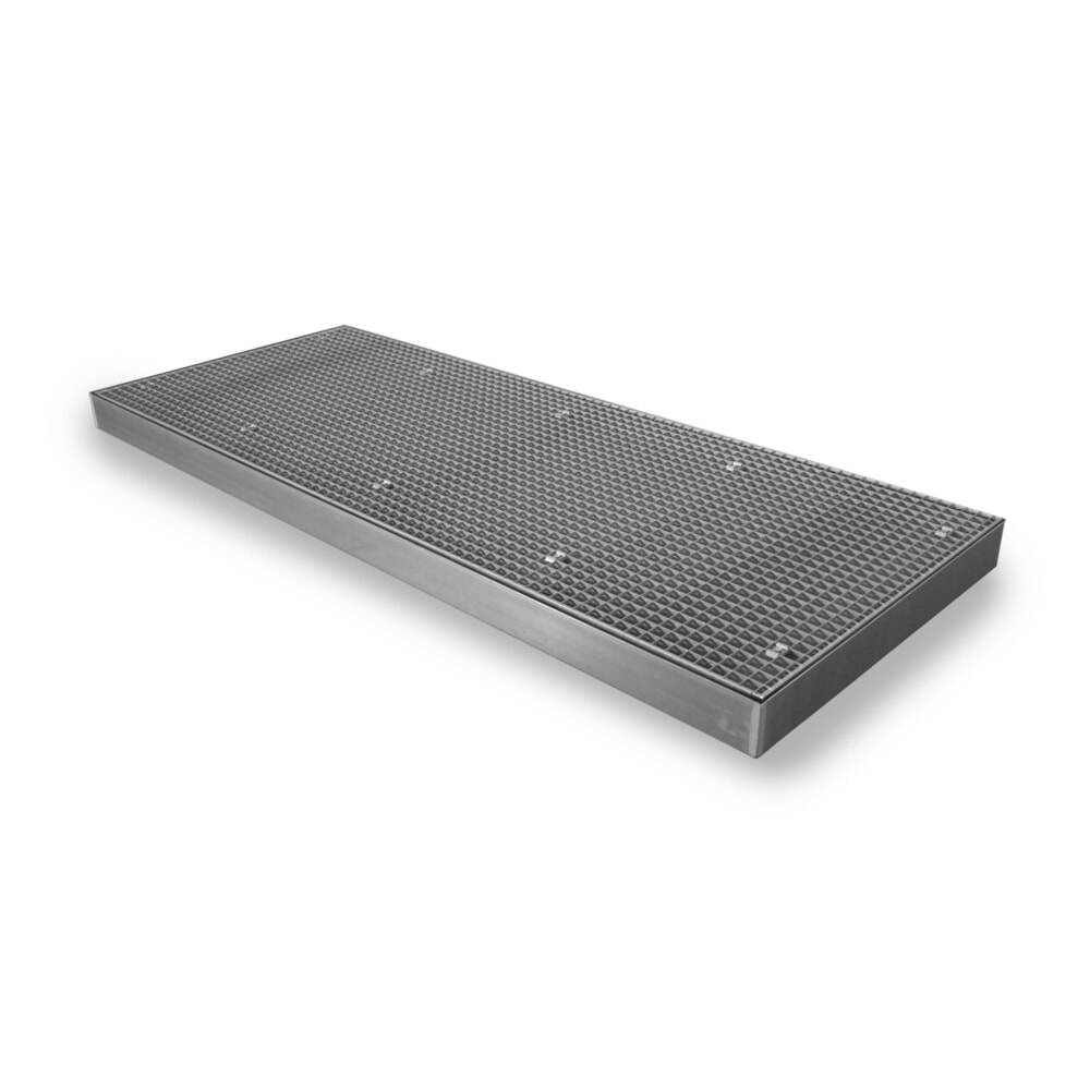 Zdjęcie produktu: Płaska wanna ociekowa ze stali, udźwig 6 500 kg/m², wys. x szer. x gł. 118 x 1000 x 2500 mm