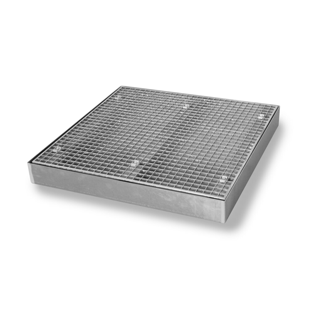 Zdjęcie produktu: Płaska wanna ociekowa ze stali, udźwig 6 500 kg/m², wys. x szer. x gł. 118 x 1000 x 1000 mm