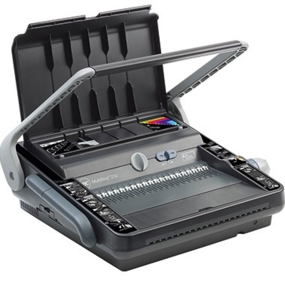 Produktabbildung: GBC Spiralbindegerät MultiBind 230 4400423 450Blatt schwarz/anthrazit