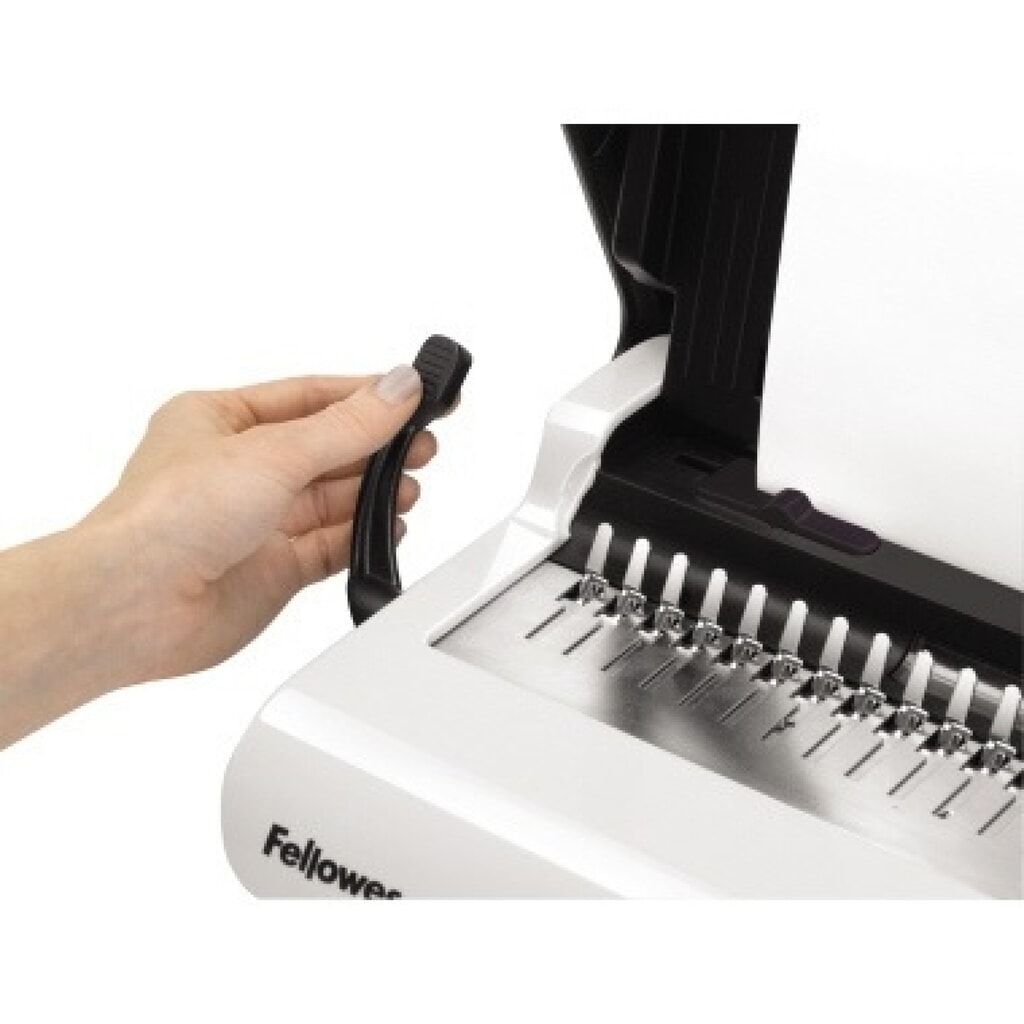 Fellowes Plastikbindegerät Star+150 5627501 max. 150Blatt weiß Produktabbildung Nr. 2: Fellowes Plastikbindegerät Star+150 5627501 max. 150Blatt weiß