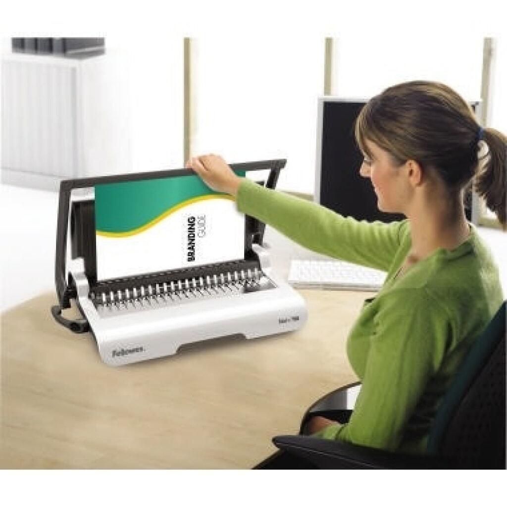 Fellowes Plastikbindegerät Star+150 5627501 max. 150Blatt weiß Produktabbildung Nr. 4: Fellowes Plastikbindegerät Star+150 5627501 max. 150Blatt weiß