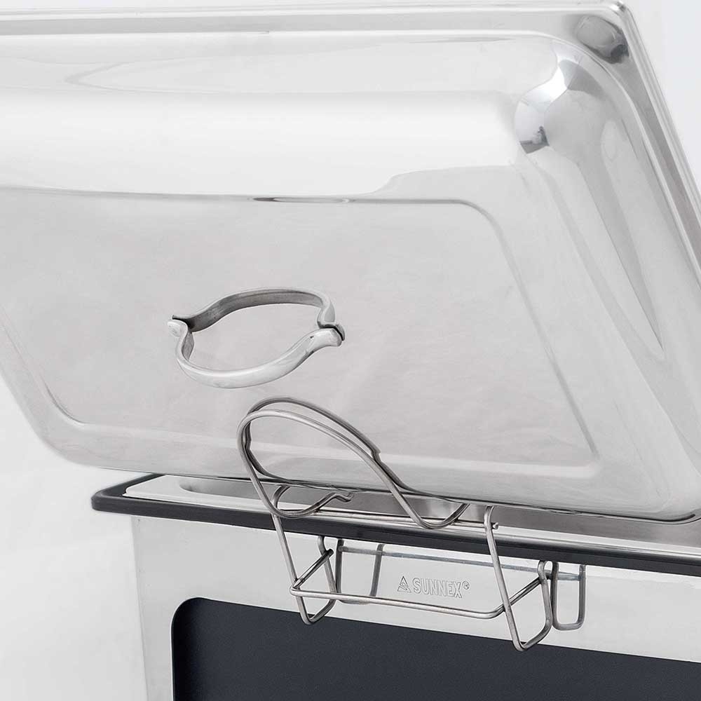 N° de l'image du produit 3 : Plat à réchaud électrique Stalgast, cuve en plastique, comprenant un bac GN 1/1 (100 mm)