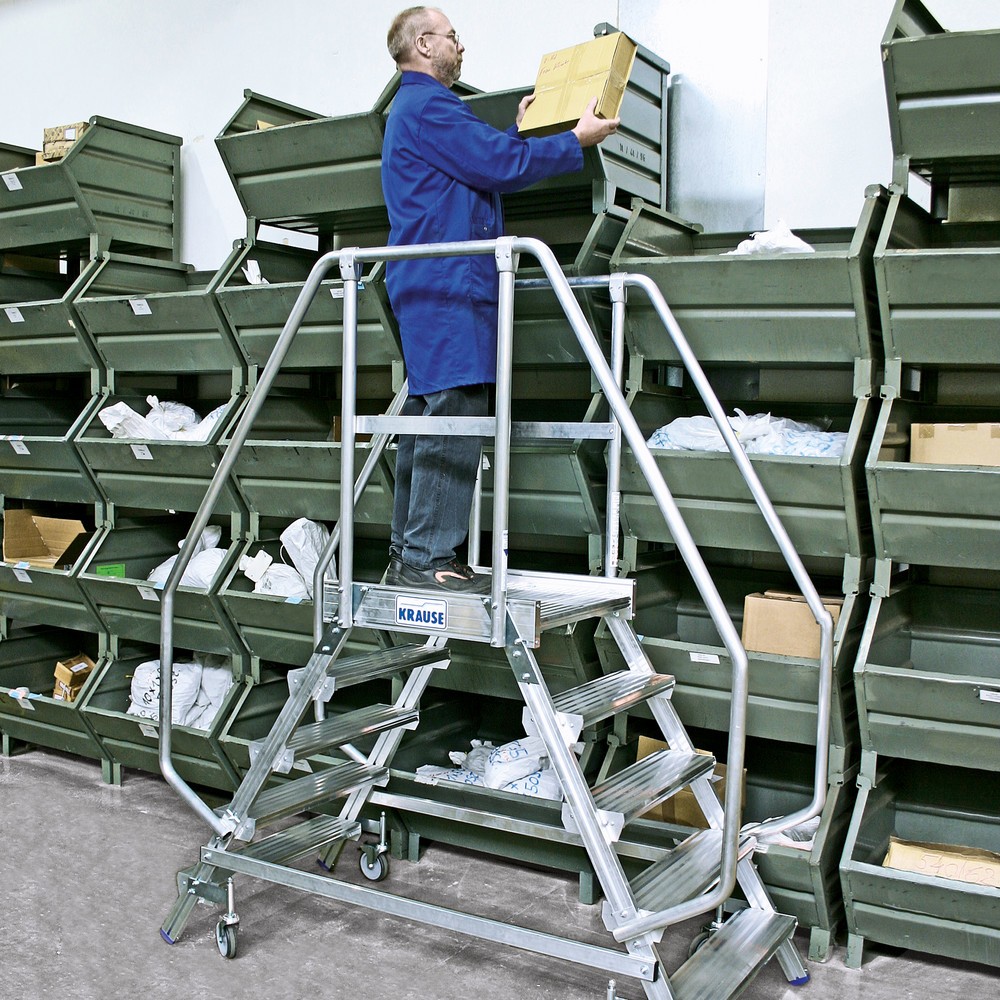 N° de l'image du produit 5 : Échelle plate-forme KRAUSE®, mobile, hauteur déployée 0,70 m