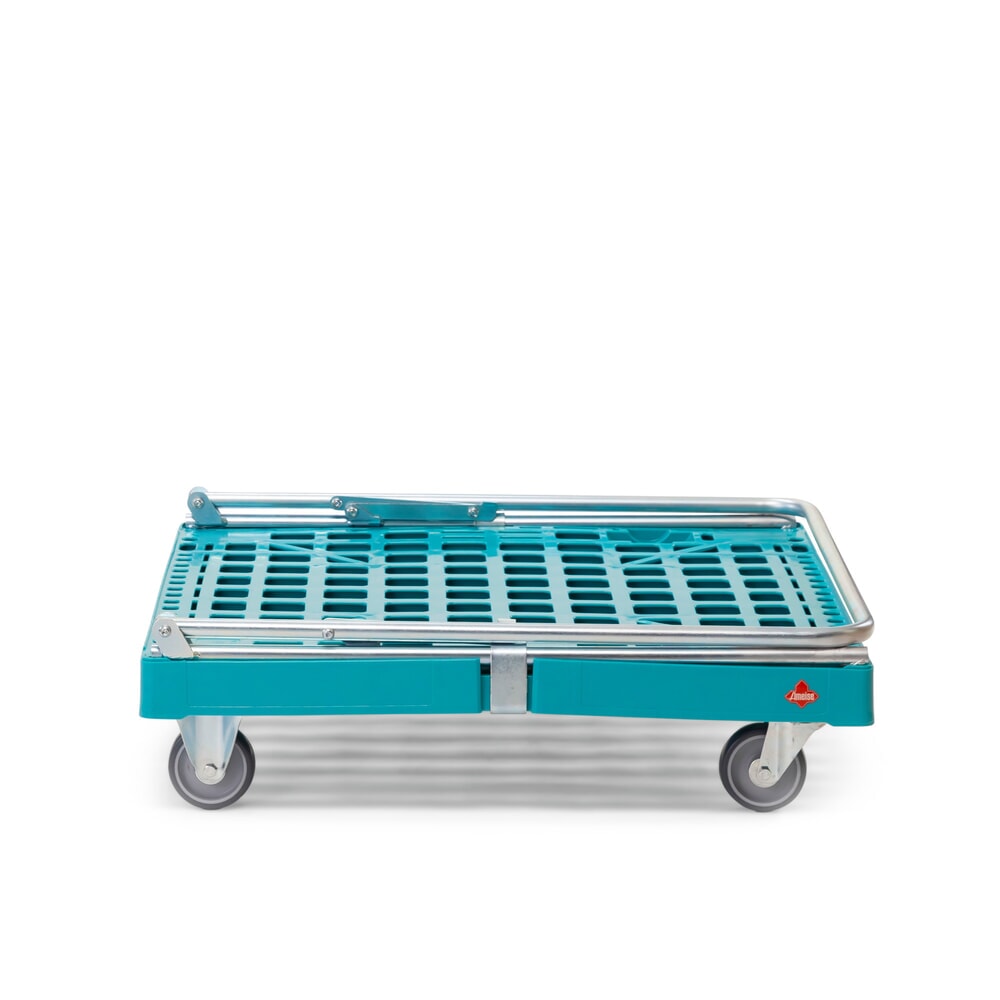 N° de l'image du produit 8 : Ameise® Plateau à roulettes avec dossier de poussée, capacité de charge 300 kg, 2 roues fixes et 2 roues directrices