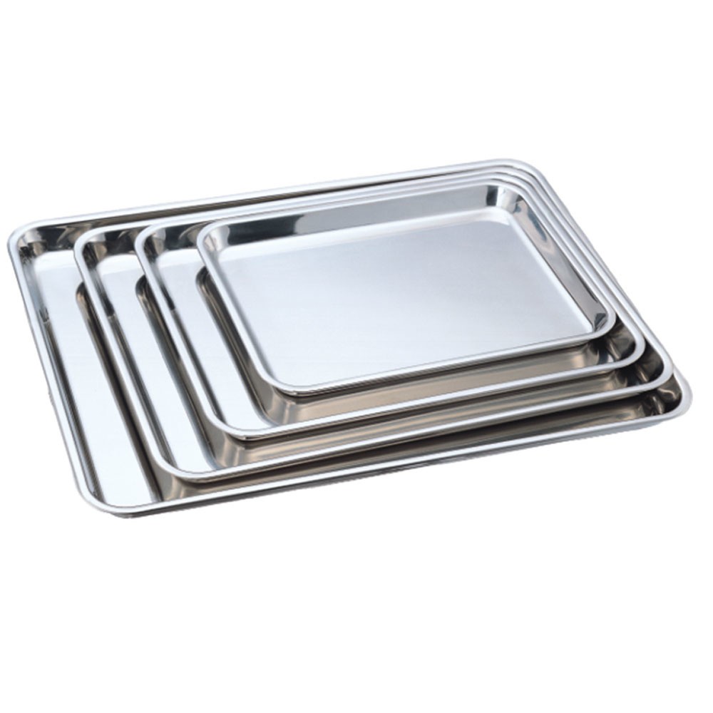 Illustration du produit: Plateau d’exposition en inox, 25 x 19 x 2,5 cm (L x P x H)
