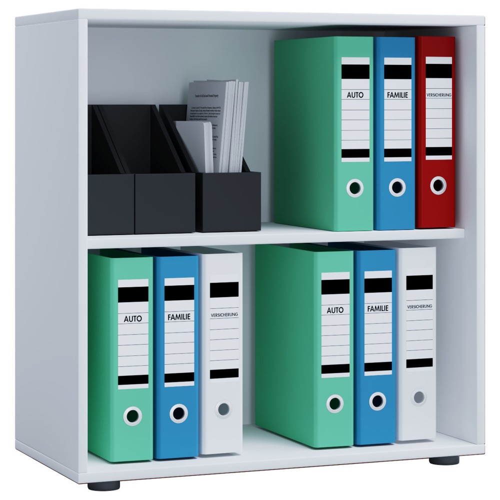 Illustration du produit: Lona Tablette de bureau, 2 compartiments, HxlxP 740 x 700 x 400 mm, blanc