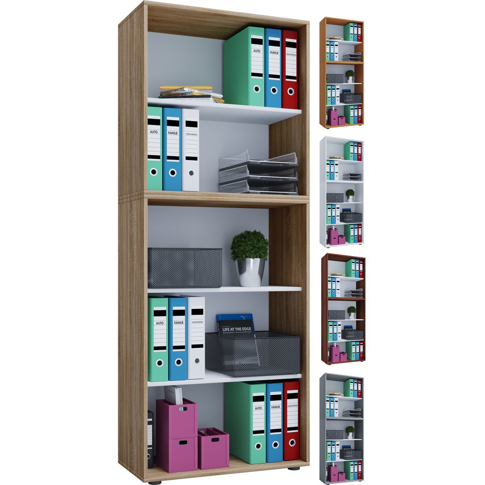 N° de l'image du produit 3 : Lona Tablette de bureau, 5 compartiments, HxLxP 1 780 x 700 x 400 mm, blanc