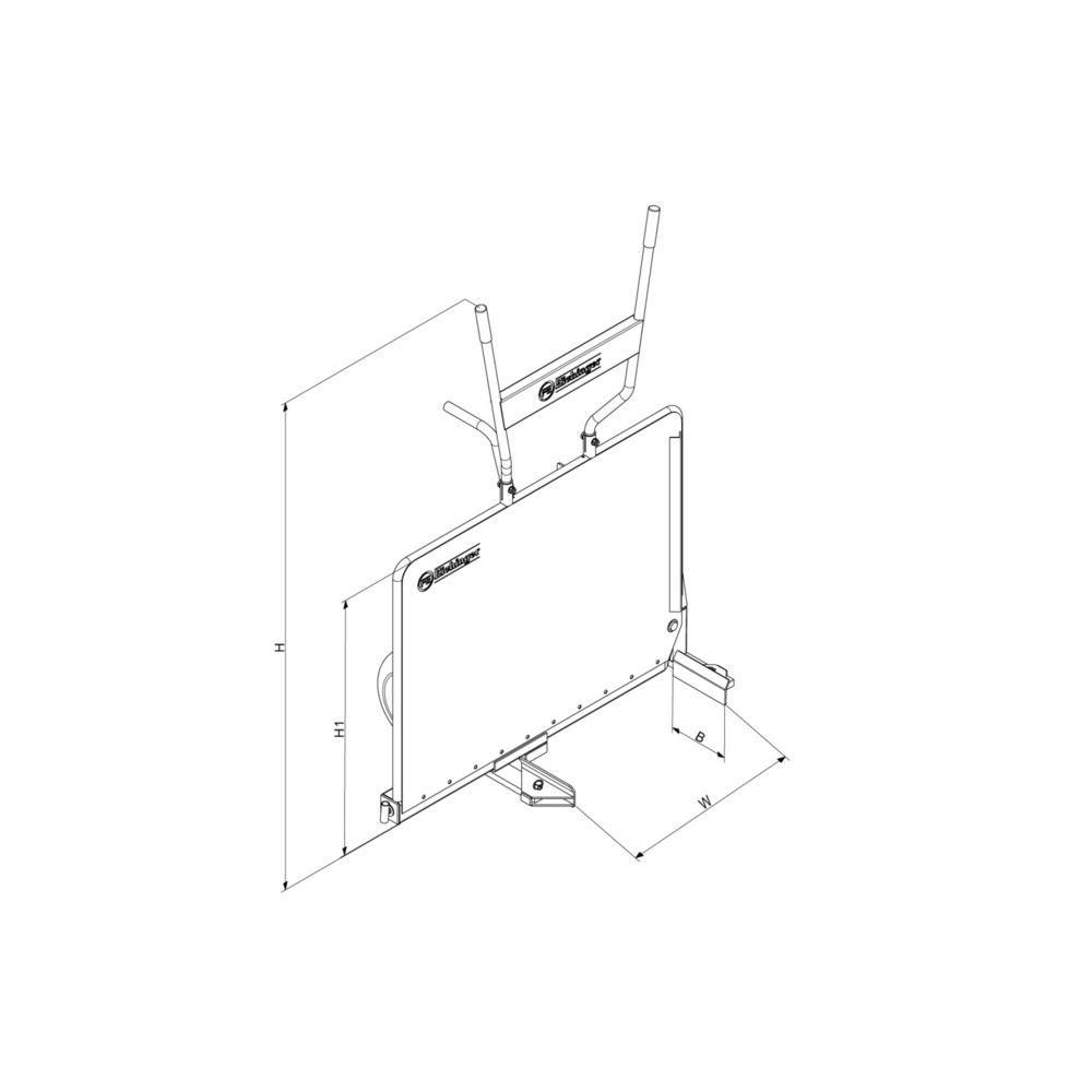 Productafbeelding nr. 2: Platenkar Eichinger®, 400 kg thermisch verzinkt