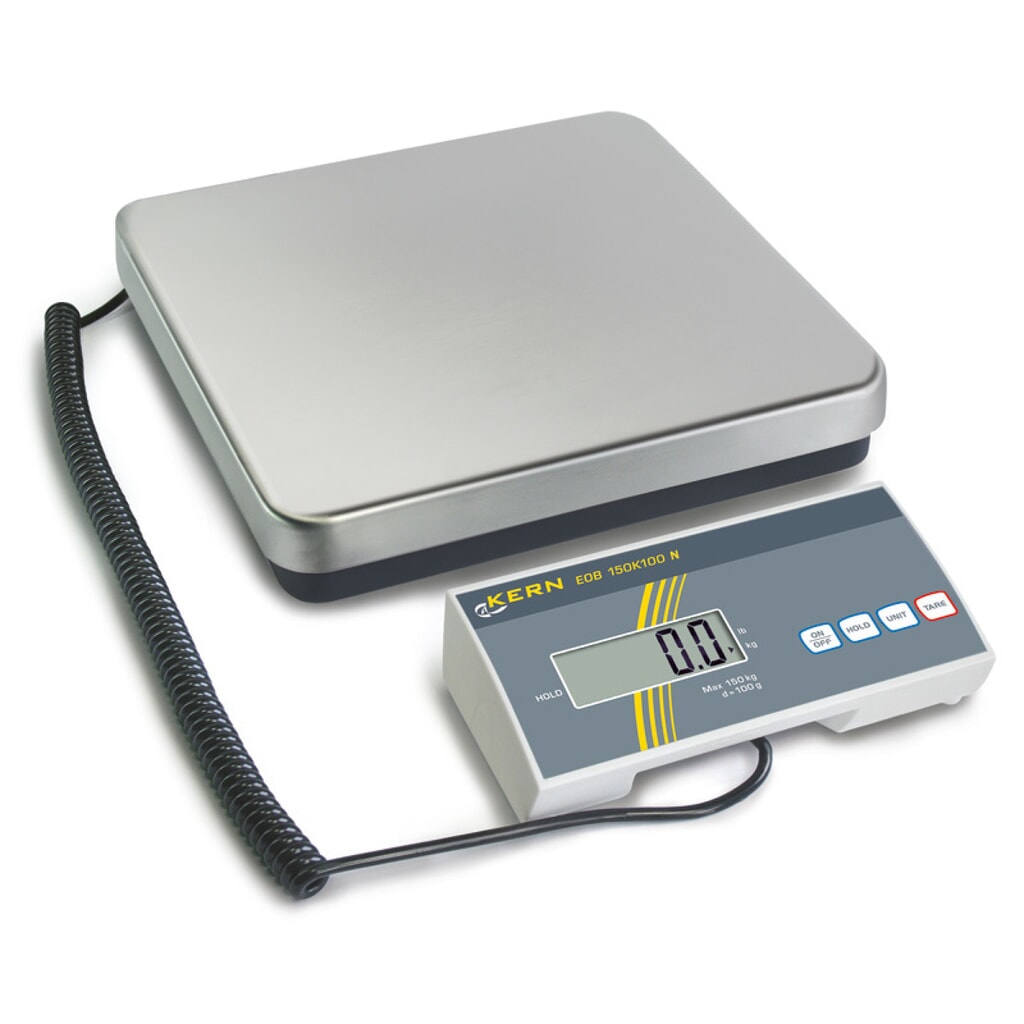 Plattformwaage Kern, Wiegeplatte 315x305x65mm, Edelstahlwägeplatte, bis 60kg Produktabbildung: Plattformwaage Kern, Wiegeplatte 315x305x65mm, Edelstahlwägeplatte, bis 60kg